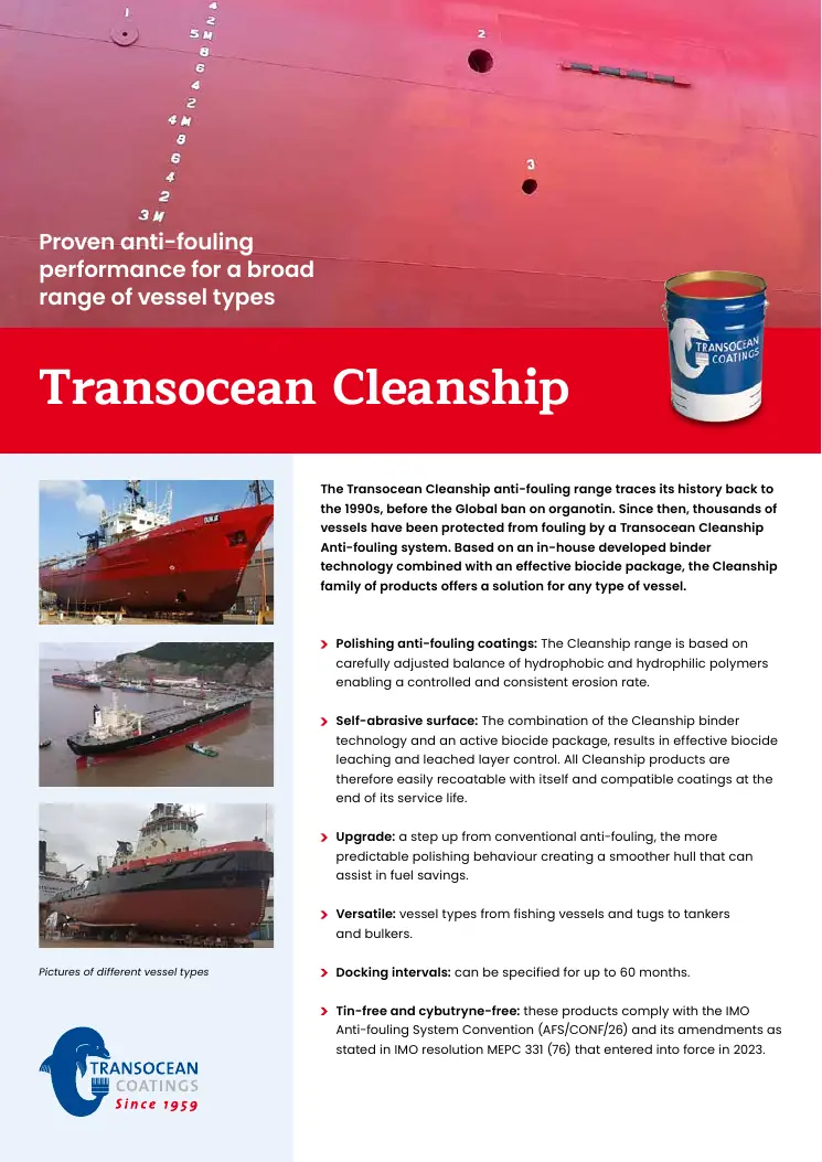 Cleanship official product flyer