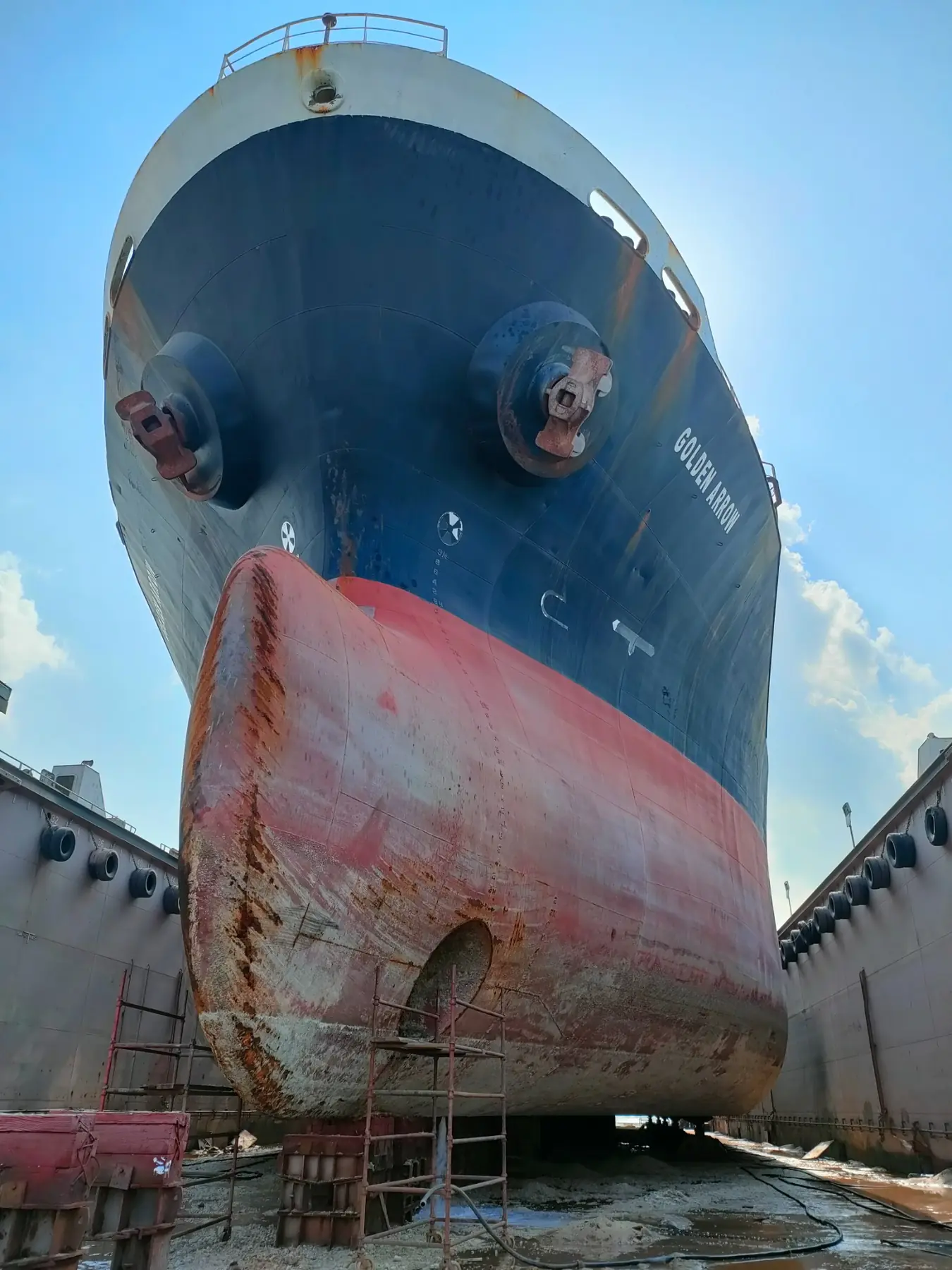 Golden Arrow hull maintenance condition