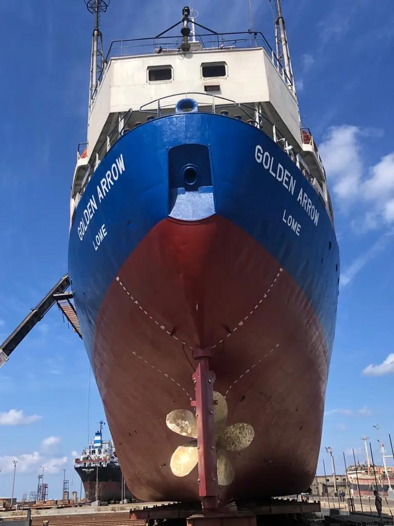 Golden Arrow completed coating appearance