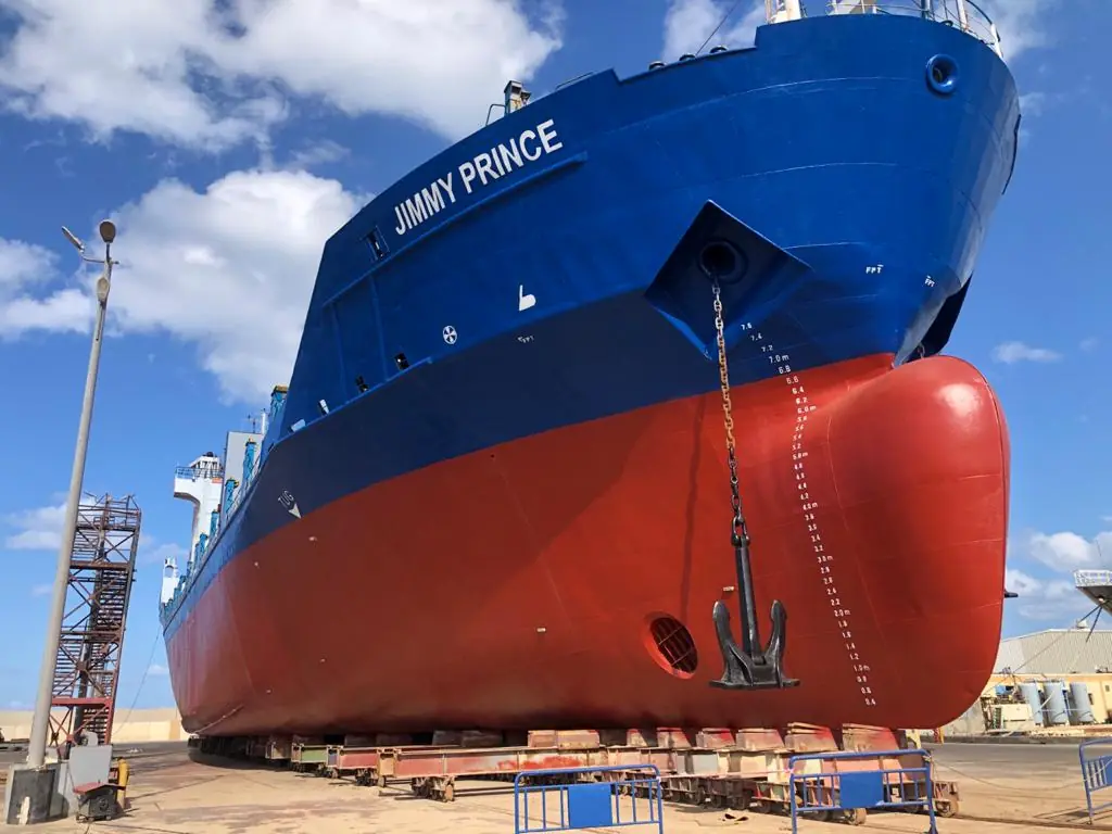 Jimmy Prince completed dry-dock appearance