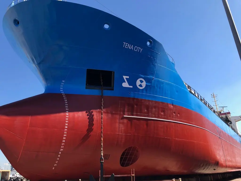 TENA CITY completed bow profile