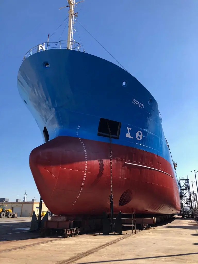 TENA CITY completed bow